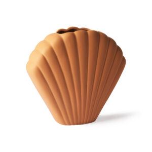 Terracotta Shell Sculpture Vase